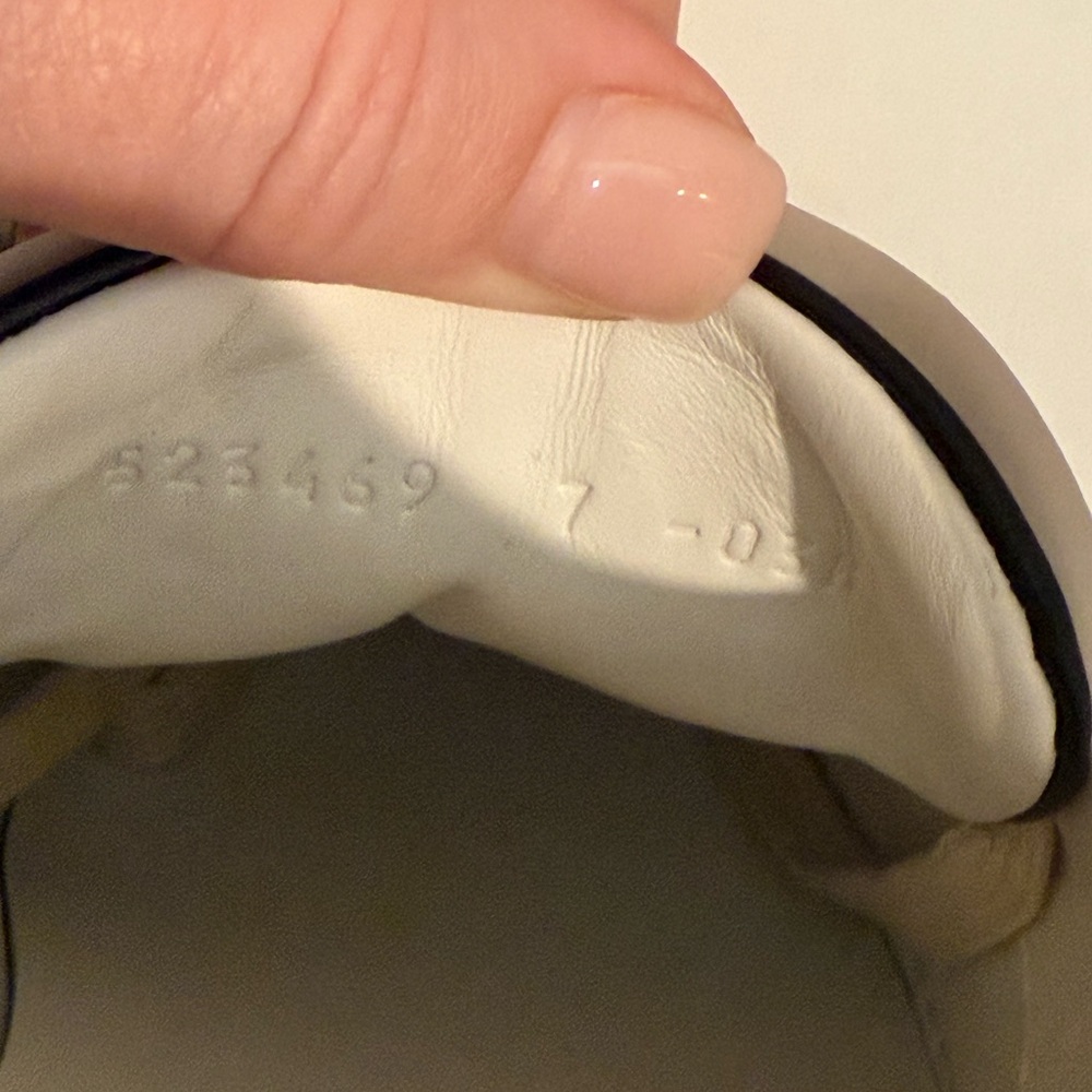 Gucci Black Leather Men's Sneakers - Picture 6 of 7